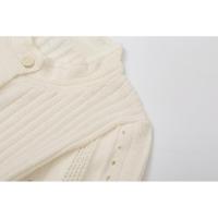 BUNO-Vestido Midi elegante de punto con una hilera de botones, vestidos de retales para mujer, bata de verano para mujer, batas negras y Beige para fiesta de noche - details 19