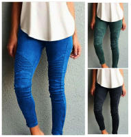 Pantalones elásticos ajustados informales a la moda para mujer - details 2