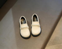 Zapatos de cuero para niñas, mocasines negros sin cordones, planos, perlas de estilo británico, para fiesta escolar, boda, novedad - details 15