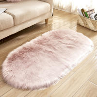 Decoración creativa para el hogar: cojín de alfombra similar a la lana para sofá de sala de estar, almohadilla antifrío para pies para dormitorio, almohadilla antideslizante para baño, duradera y resistente a las manchas en estilo europeo - details 2