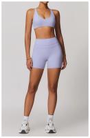 Pantalones cortos sólidos para mujer, pantalones cortos de Yoga para correr, Push Up, entrenamiento, gimnasio, pantalones cortos deportivos de cintura alta, mallas cortas, ropa de Yoga - details 16