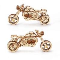 Rompecabezas de madera 3d para niños, conjunto de modelos de construcción mecánicos Montessori DIY, juguetes para construir motocicletas, dirigibles, coches, trenes - details 18