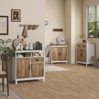 Armario de Salón de Madera Ajustable con 2 Puertas Ideal para Comedor Cocina Dormitorio - details 1