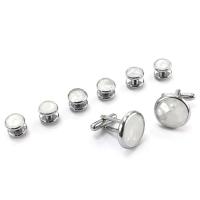 Ujoy, juego de gemelos con alfiler, fraco, invitados minimalistas a regalos de boda, gemelos para camisa de hombre, regalos para padres y maridos - details 10