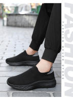Zapatos deportivos transpirables antiolor para hombre, calzado deportivo de malla tejida con mosca negra de un pie, zapatos informales de suela blanda a la moda, primavera - details 10