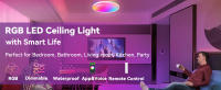 Lámpara de techo de Alta luminosidad para Decoración de interiores plafón Led para dormitorio salón Luz impermeable RGB - details 17