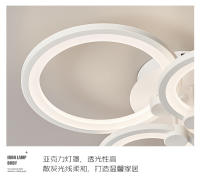 Lámpara de araña Led para decoración del hogar, accesorios de techo modernos, anillos calientes, iluminación para dormitorio y sala de estar - details 7