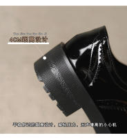 Zapatos de mujer con punta redonda, cordones delanteros, versátiles, antideslizantes, de suela gruesa y cuero suave. - details 13