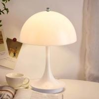Lámpara de mesa de setas recargable, 3 colores de atenuación, lámpara de escritorio de alta gama, luz decorativa atmosférica táctil para dormitorio y sala de estar - details 4