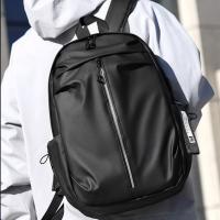 Mochila para ordenador de gran capacidad para hombre, bolsa para ordenador de negocios de ocio antisalpicaduras, interfaz USB, mochila de viaje de estilo Simple - details 11