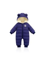 Bebé Niño Niña Nueva Invierno monos De Velours Grueso Caliente Con Capucha Traje De Piel De Avestruz Ropa Infante Rompepiés - details 1