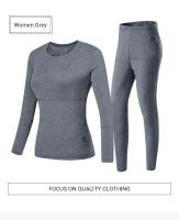 Conjunto de Ropa Interior Calentada en Invierno Chaqueta Eléctrica USB para Hombres y Mujeres - details 12