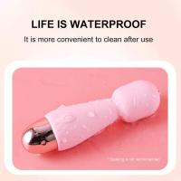Mini vibrador con 10 modos de vibración fuerte, palo mágico, masajeador con carga USB, vibradores para clítoris y punto G, juguete sexual para mujeres y adultos 18 - details 11