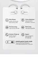 Lenovo-auriculares inalámbricos LP81 OWS, audífonos originales con Bluetooth V5.4, batería de 24H de duración, auriculares para juegos, Auriculares deportivos con micrófono, llamada HD - details 10