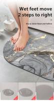 Alfombras de baño de diatomita, alfombra absorbente antideslizante o para pies, alfombra de ducha de secado rápido, felpudo lavable - details 2