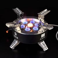 BU B18 18000W Camping de alta potencia con encendido piezoeléctrico Estufa de mochilero de gas de siete núcleos a prueba de viento al aire libre - details 8