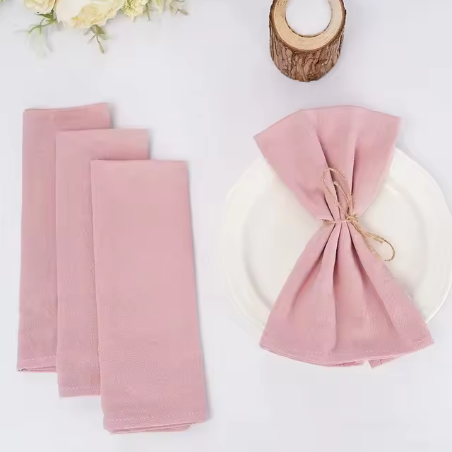 Manteles de Algodón Duraderos 50PCS Ideal para Bodas, Cocina, Fiestas Decoración de Sala de Comedor - 1
