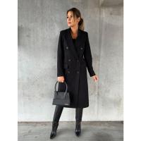 Abrigo de lana de manga larga Simple para mujer, moda de otoño e invierno - details 16
