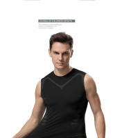 Chaleco deportivo para hombre, prenda de secado rápido, transpirable, cruzado, tipo delgado, sin mangas, ajustado, elástico, entrenamiento, Verano - details 2