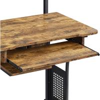 Estanteria 80x50x132cm Mesa Ornador con Banja Teclado para Espacio Límite Negro - details 14