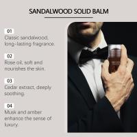 Bálsamo de Perfume de sándalo, aroma corporal de larga duración, tentación, coqueteo, atracción encantadora, desodorante con fragancia Natural, barra sólida - details 6