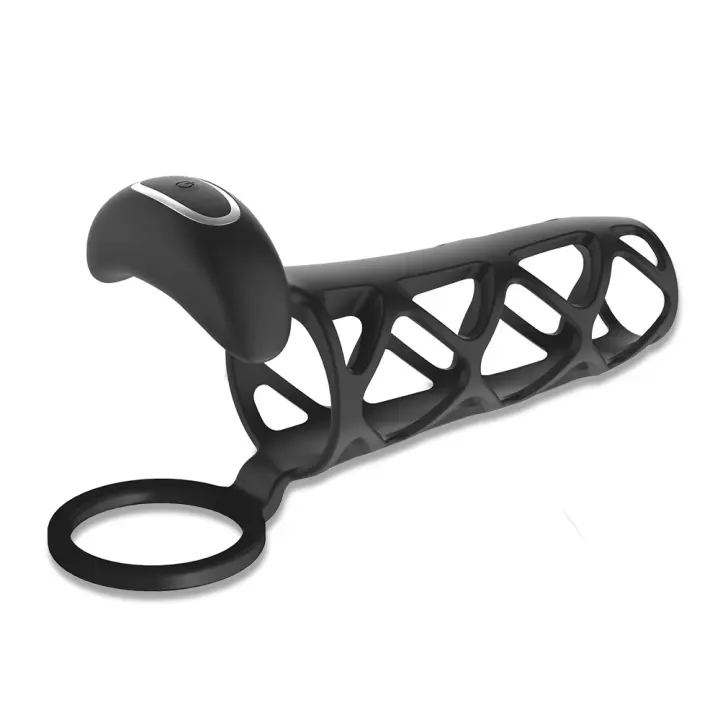 Anillo de Pacio Vibrador Controlado por APP Silicona para Pene y Testículos - 1