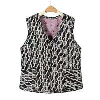 Chaquetas florales, chaqueta ultraligera sin mangas de otoño, base de algodón cálida para invierno, chaqueta con botones para mujer - details 7