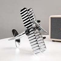 Modelo de Avión Plateado Lujo Ligero Europeo para Decoración del Hogar Personalizada - details 1