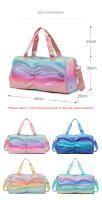 Bolsa de Gimnasio Fitness Colorida Bolsas de Viaje para Zapatos Separación Seca y Húmeda Bolsa de Hombro para Deportes al Aire Libre Bolsa de Yoga para Mujer - details 0