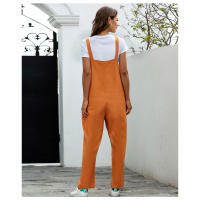 Ropa de mujer europea y americana Retro Casual pantalones de tirantes largos - details 6