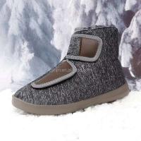 Nuevos botines negros de felpa adecuados para mujeres, cubiertas de gancho y bucle fáciles de usar, zapatos de nieve para mujeres mayores 35-46 grandes anti - details 8