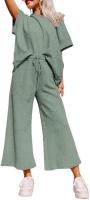Conjunto Mujer Verano 2025 |   Top Corto + Pantalón Holgado |   Tela Texturizada Premium |   Moda Casual y Elegante" - details 45