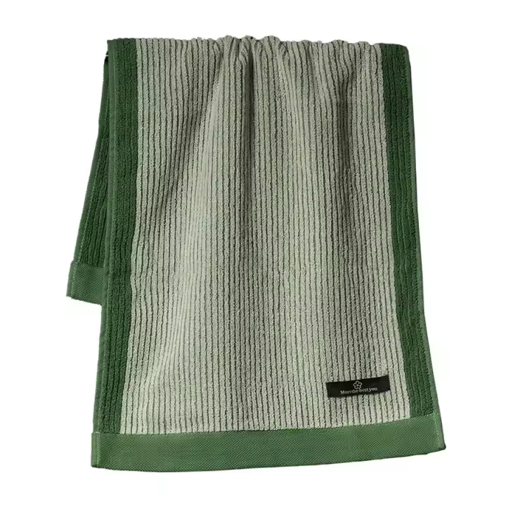 Toalla de algodón, toalla facial de algodón suave absorbente gruesa, toalla facial para baño para parejas en casa para adultos - 1