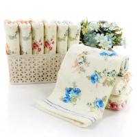 Toalla con estampado de flores para bebé, paño de baño suave y absorbente, de algodón, para ducha y cara, 74x34cm - details 7