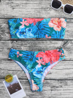 Bikini sexy impreso, comercio exterior, moda mujer, traje de baño de poliéster dividido - details 36