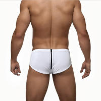 Jessborn pantalones cortos triangulares para hombre, bañador sexy con parte trasera, ropa de baño profesional para playa, primavera y verano - details 4