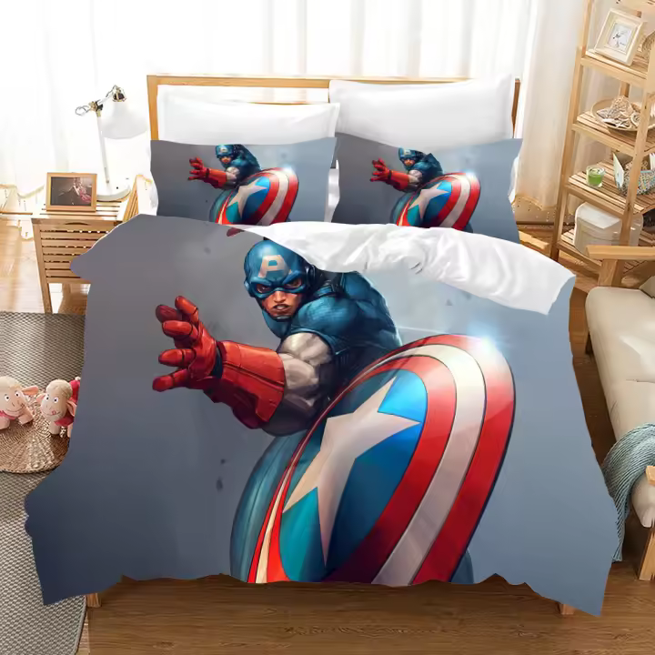 Conjuntos de Cama de Superhéroes Avengers Funda de Edredón de Personaje Ropa de Cama para Niños - 1