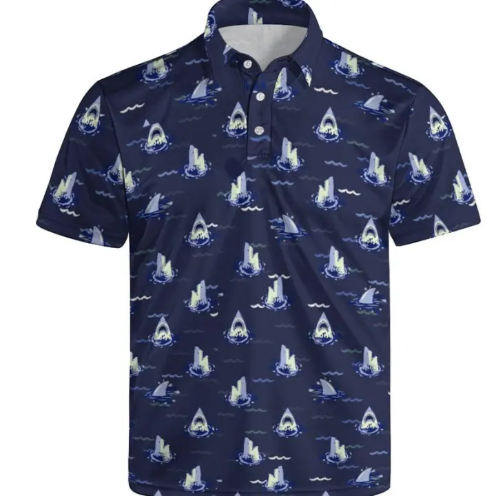 Polos de manga corta para hombre 2025, ropa de moda con elementos populares, ropa estampada a color - 1