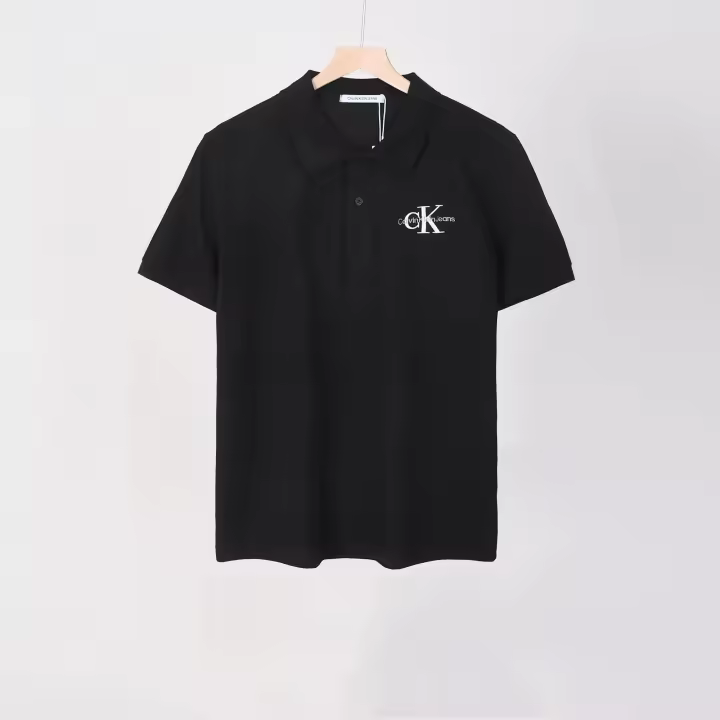 Polo bordado en el pecho, camiseta con cuello de moda simple e informal para hombre (disponible en varios colores) - 1