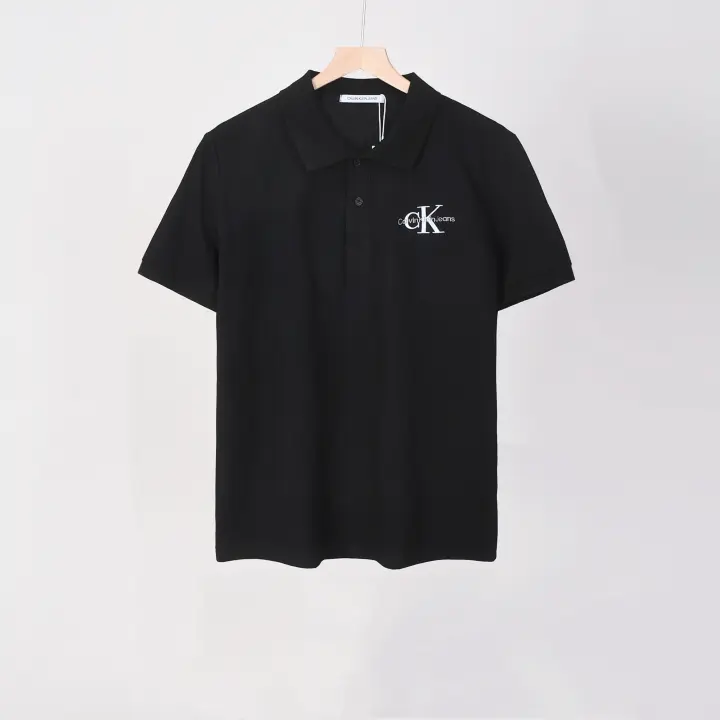 Polo bordado en el pecho, camiseta con cuello de moda simple e informal para hombre (disponible en varios colores) - 1