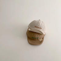 Gorra de béisbol coreana con letras de verano, gorro fino suave con visera para bebé, gorra con visera transpirable de secado rápido para niños - details 3