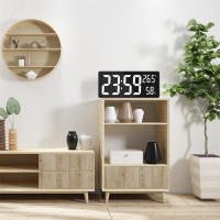 Reloj LED electrónico de pared Digital grande, temperatura y humedad, modo nocturno, mesa, 3 modos de visualización, 12/24H - details 6