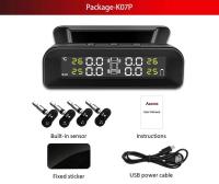 Sistema de Monitor de alarma de neumáticos de coche TPMS inteligente, pantalla de 4 sensores, advertencia de temperatura de presión de neumáticos inteligente Solar - details 15
