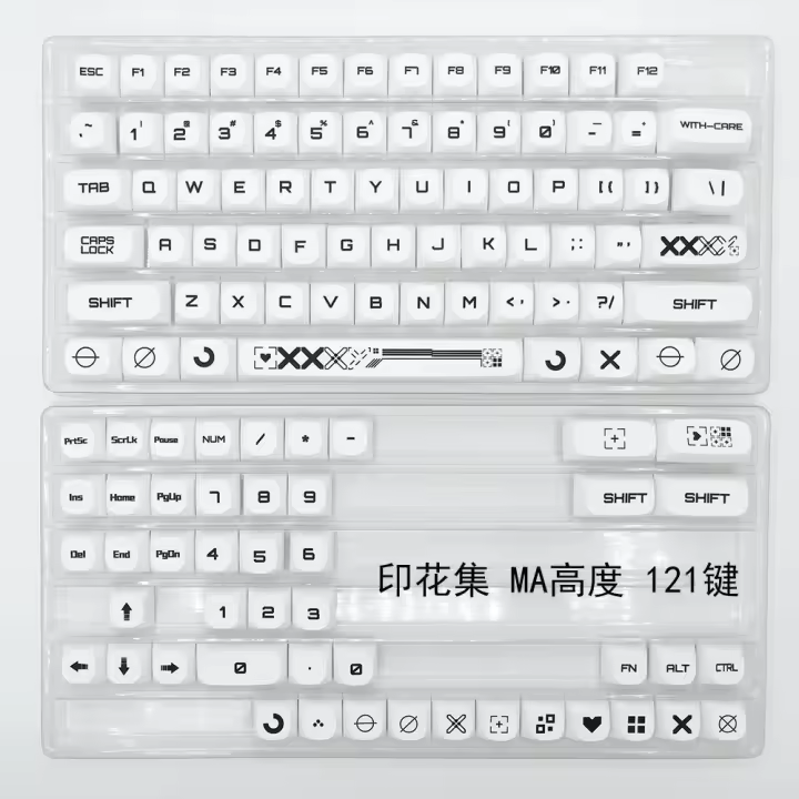 MOA-Juego de teclas estampstream, teclas de teclado mecánico para juegos, PBT, personalizadas, Mx Switch, 121 teclas - 1