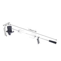 Parrilla BBQ Profesional de Acero Inoxidable Rotisserie Automática con Agujas de Carne 80cm - details 1