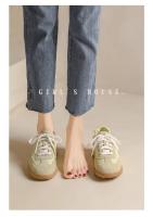 Aumento de altura interior 6 cm ballet zapatos de entrenamiento de las mujeres tamaño pequeño plataforma de cuero casual deportes Forrest Gump zapatos - details 14