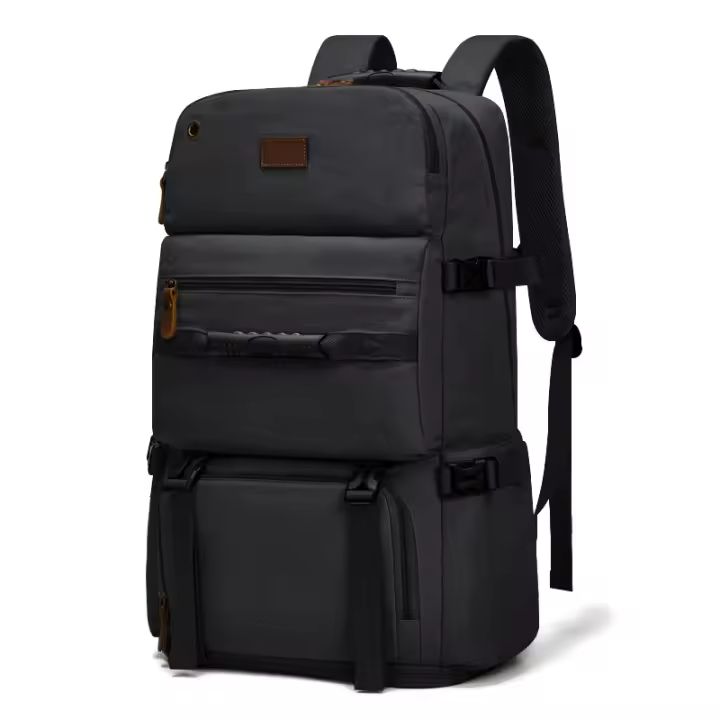 Bolsa de viaje de lona para hombre, mochila de gran capacidad, capacidad expandible, con interfaz USB - 1