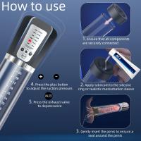 Entrenador de Penis Eléctrico Ampliador de Penis con Vacío de Alta Potencia Automático Recargable - details 4