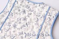 BUNO-Chaleco acolchado con estampado Floral para mujer, Tops retro de estilo nacional, ropa para niña, moda Vintage, otoño e invierno, 2024 - details 6