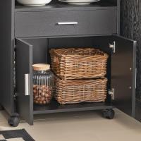 Mueble Auxiliar de Cocina Aparador Auxiliar Bajo de Cocina para Microondas con 2 Puertas y 1 Cajón L59 x P40 x H92 cm FSB09-W ES - details 12